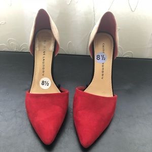 Chinese Laundry Red and Tan sexy heels 👠